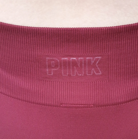 VICTORIA'S SECRET PINK ACTIVE Seamless High Waist Workout Leggings M/L Red - Picture 7 of 8